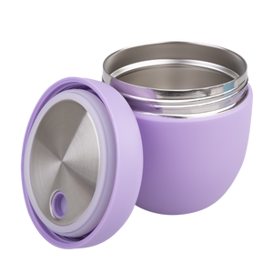 OASIS STAINLESS STEEL DOUBLE WALL INSULATED FOOD POD 470ML - LAVENDER