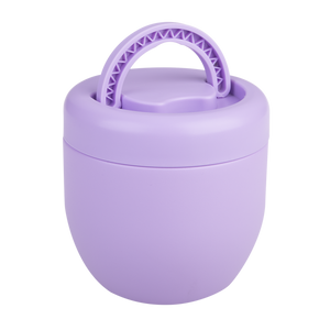 OASIS STAINLESS STEEL DOUBLE WALL INSULATED FOOD POD 470ML - LAVENDER