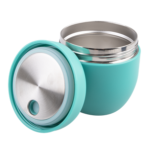 OASIS STAINLESS STEEL DOUBLE WALL INSULATED FOOD POD 470ML - TURQUOISE