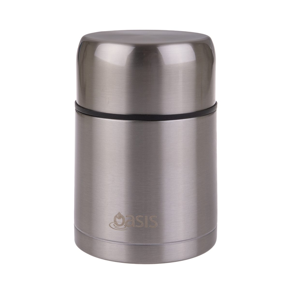 OASIS STAINLESS STEEL VACUUM INSULATED FOOD FLASK W/ SPOON 800ML