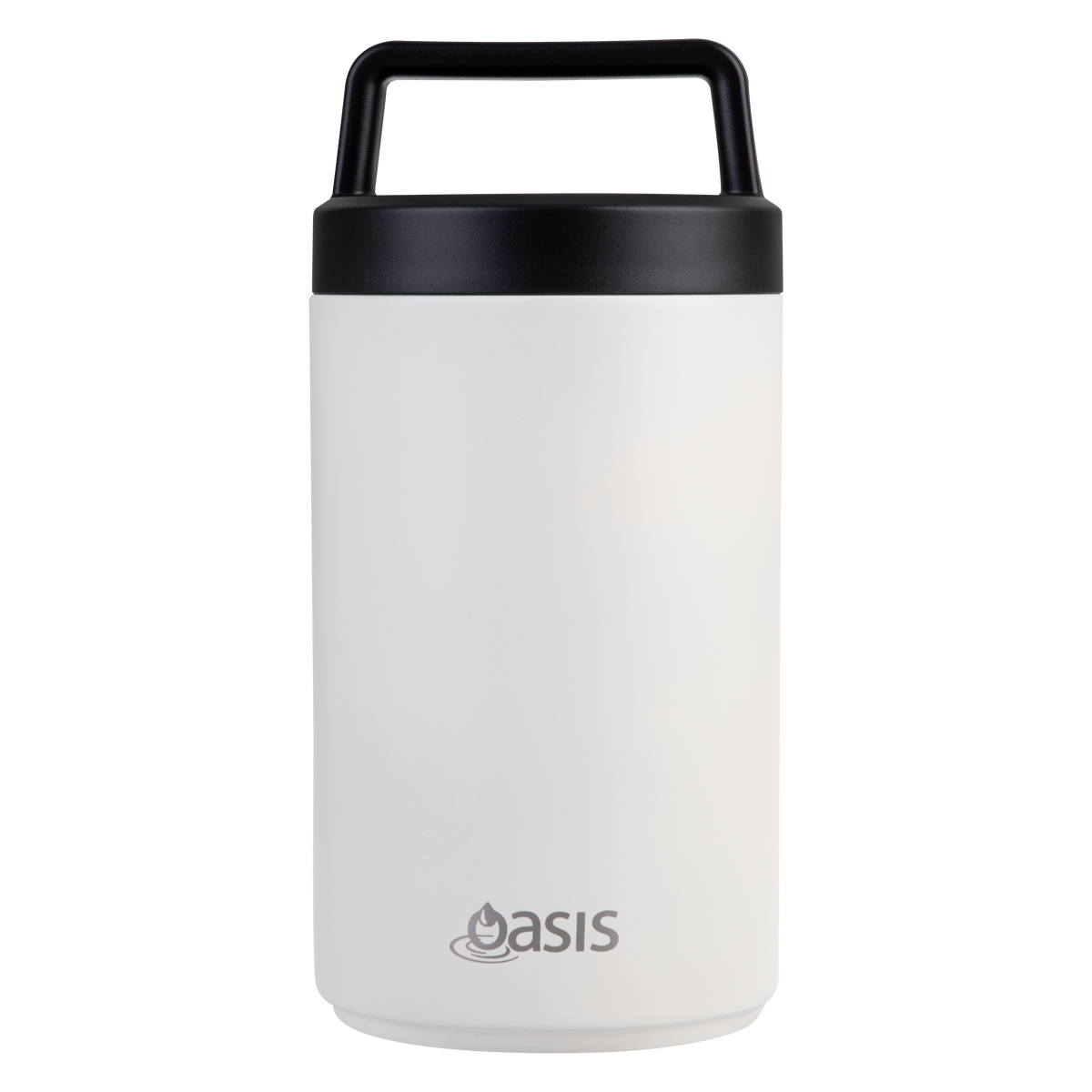 OASIS STAINLESS STEEL DOUBLE WALL INSULATED FOOD FLASK W/ HANDLE 700ML - ALABASTER