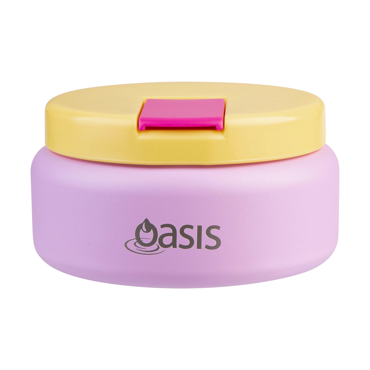 OASIS STAINLESS STEEL DOUBLE WALL INSULATED FOOD FLASK W/ QUICK RELEASE LID - Mini Food Jar -  BUBBLEGUM PINK