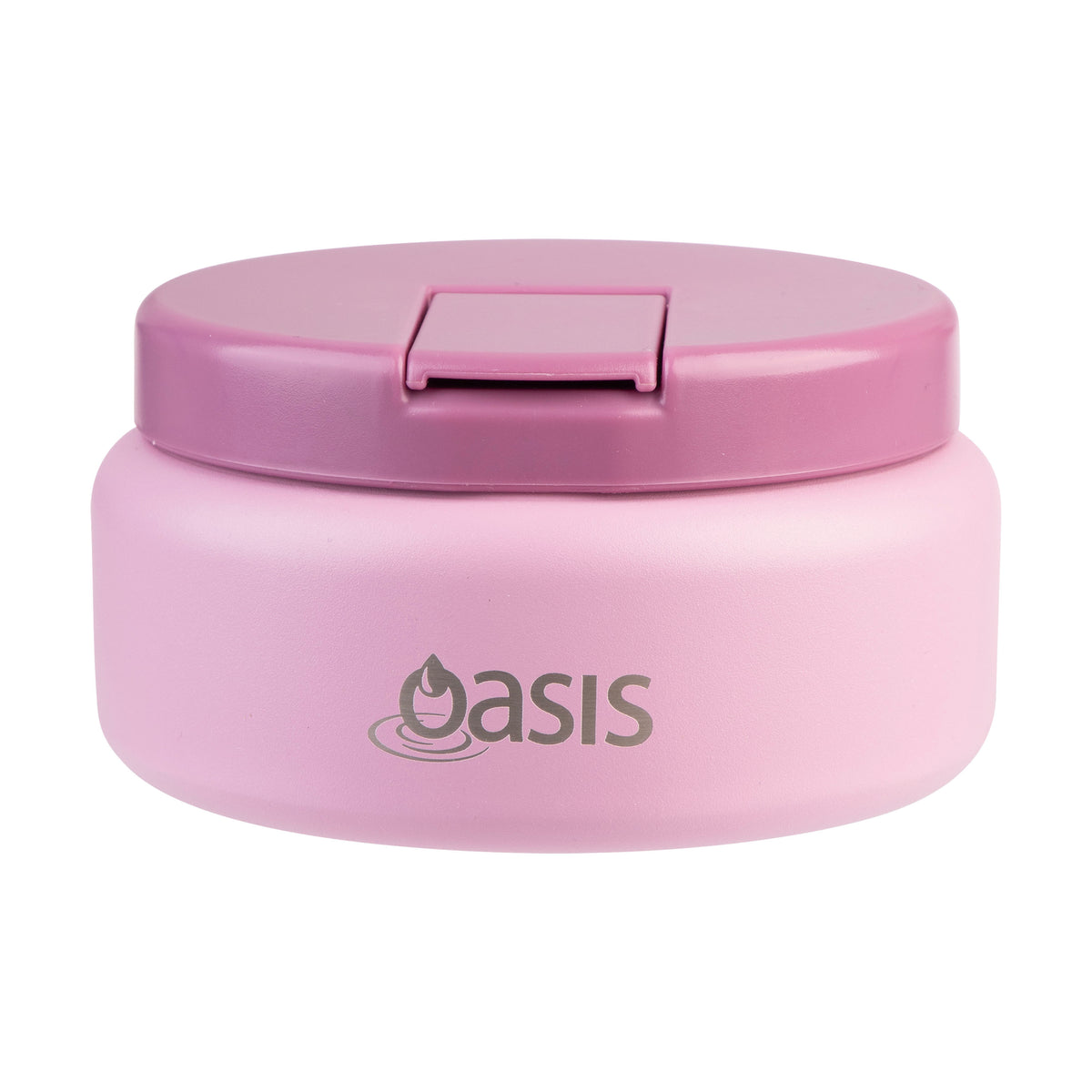 OASIS STAINLESS STEEL DOUBLE WALL INSULATED FOOD FLASK W/ QUICK RELEASE LID - Mini Food Jar -  BLUSH