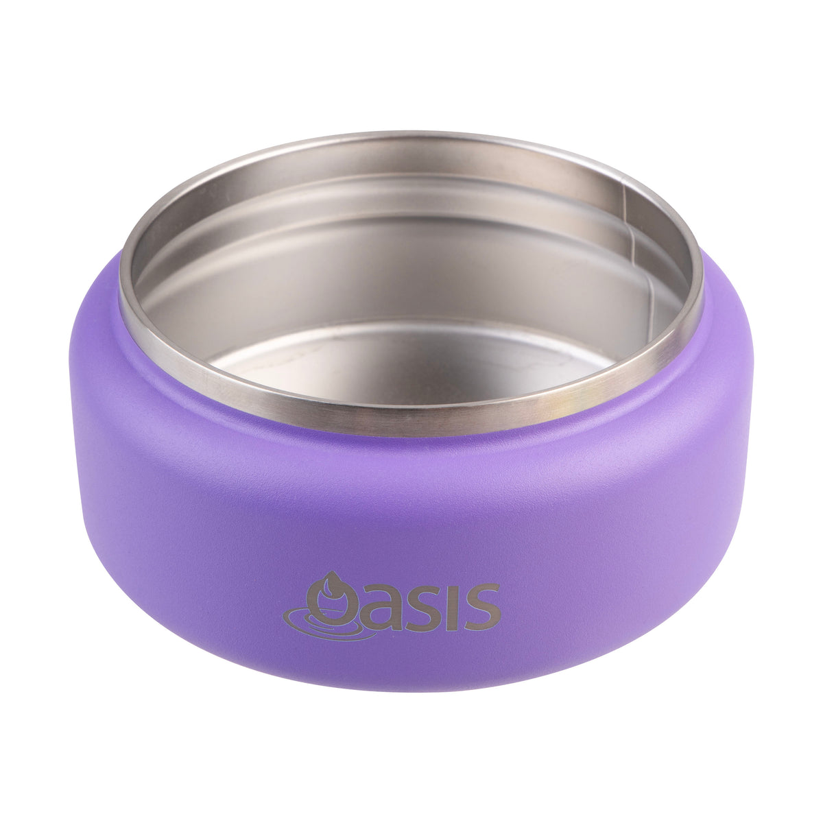 OASIS STAINLESS STEEL DOUBLE WALL INSULATED FOOD FLASK W/ QUICK RELEASE LID - Mini Food Jar -  MERMAID PURPLE