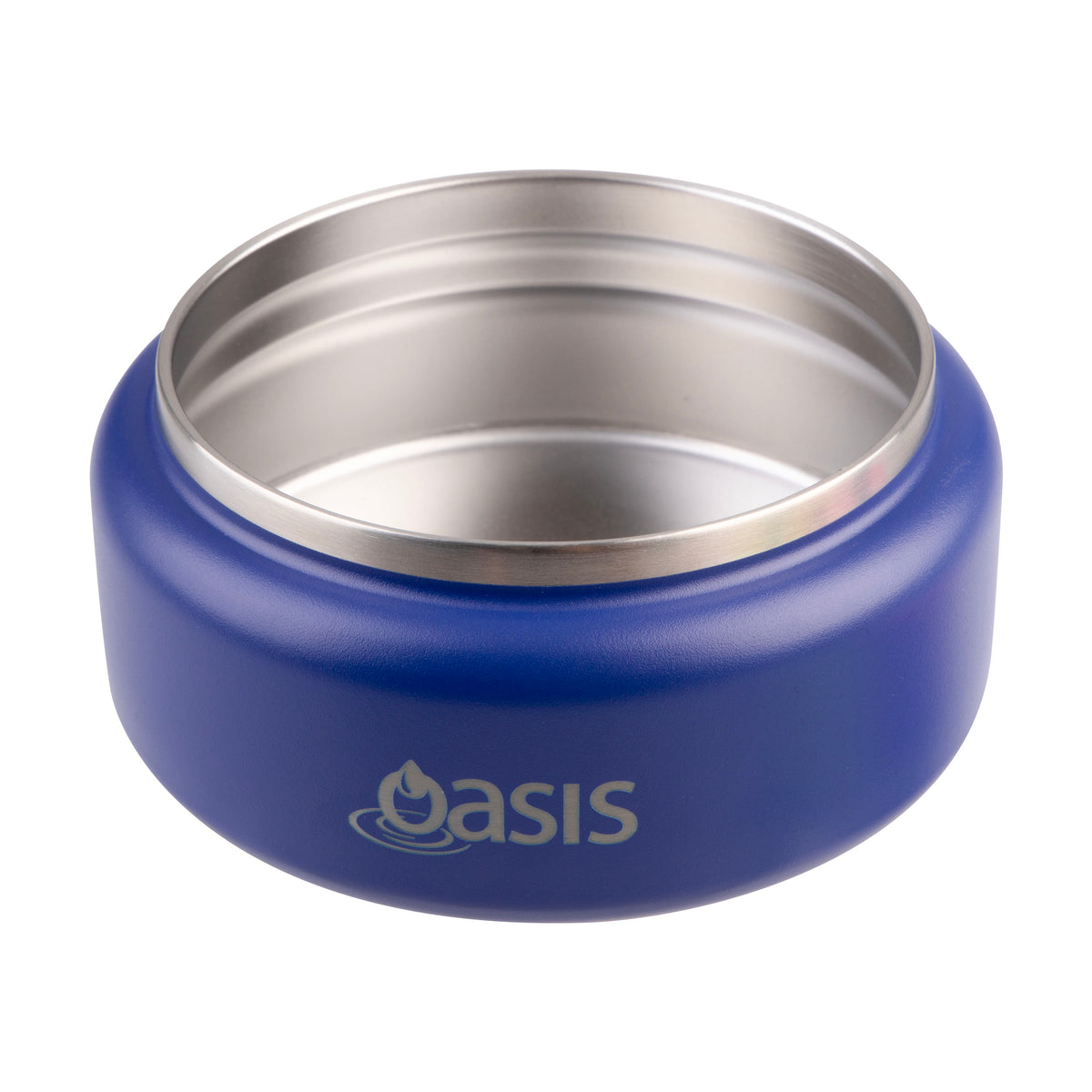 OASIS STAINLESS STEEL DOUBLE WALL INSULATED FOOD FLASK W/ QUICK RELEASE LID - Mini Food Jar -  PEACOCK BLUE