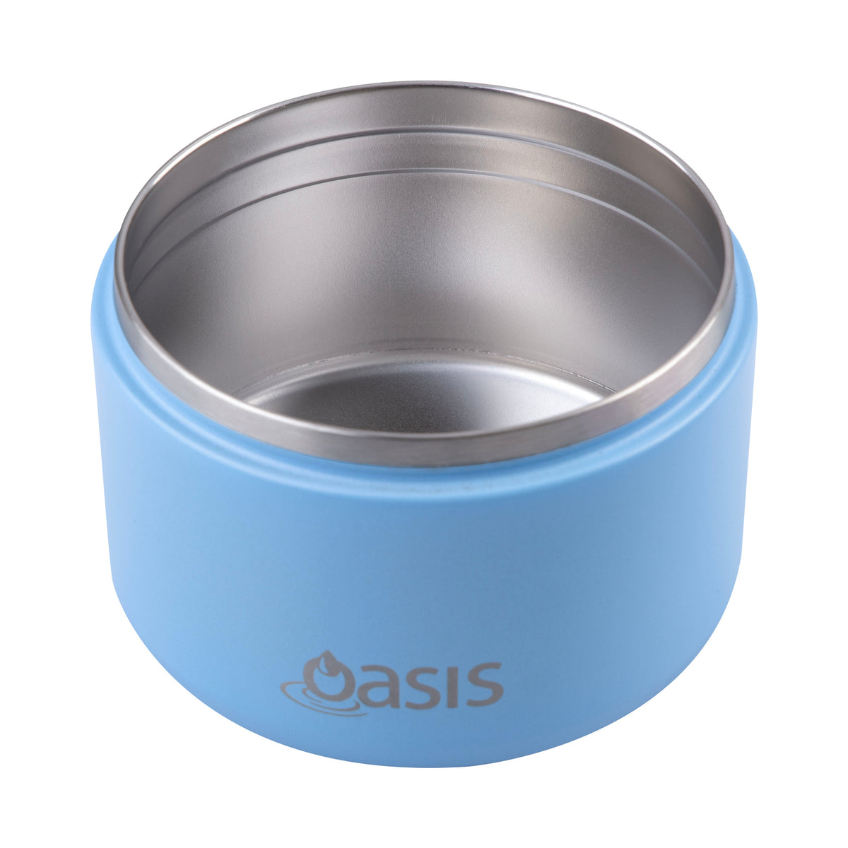 OASIS STAINLESS STEEL DOUBLE WALL INSULATED FOOD FLASK W/ QUICK RELEASE LID - 300ML - Blue