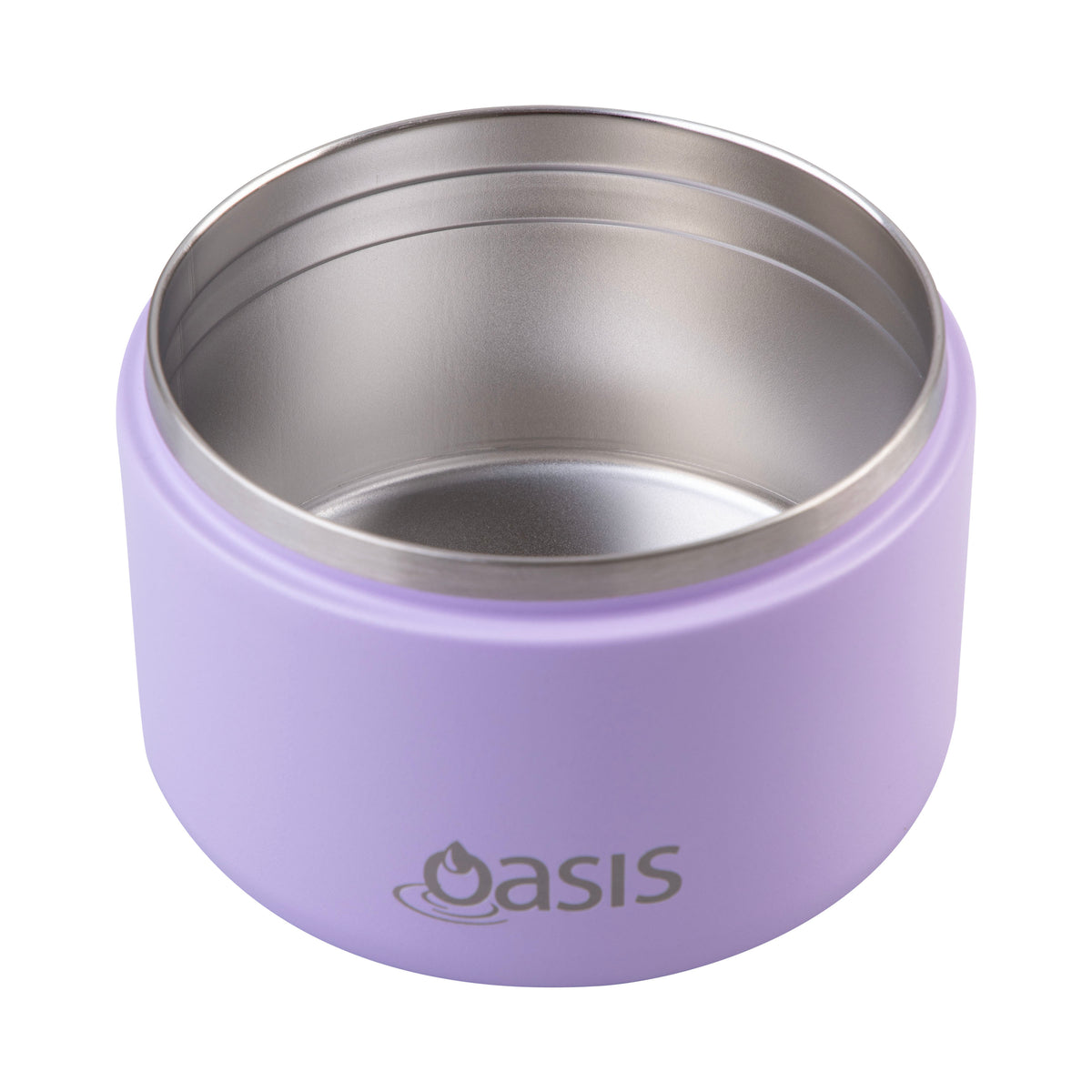 OASIS STAINLESS STEEL DOUBLE WALL INSULATED FOOD FLASK W/ QUICK RELEASE LID - 300ML -  Lilac