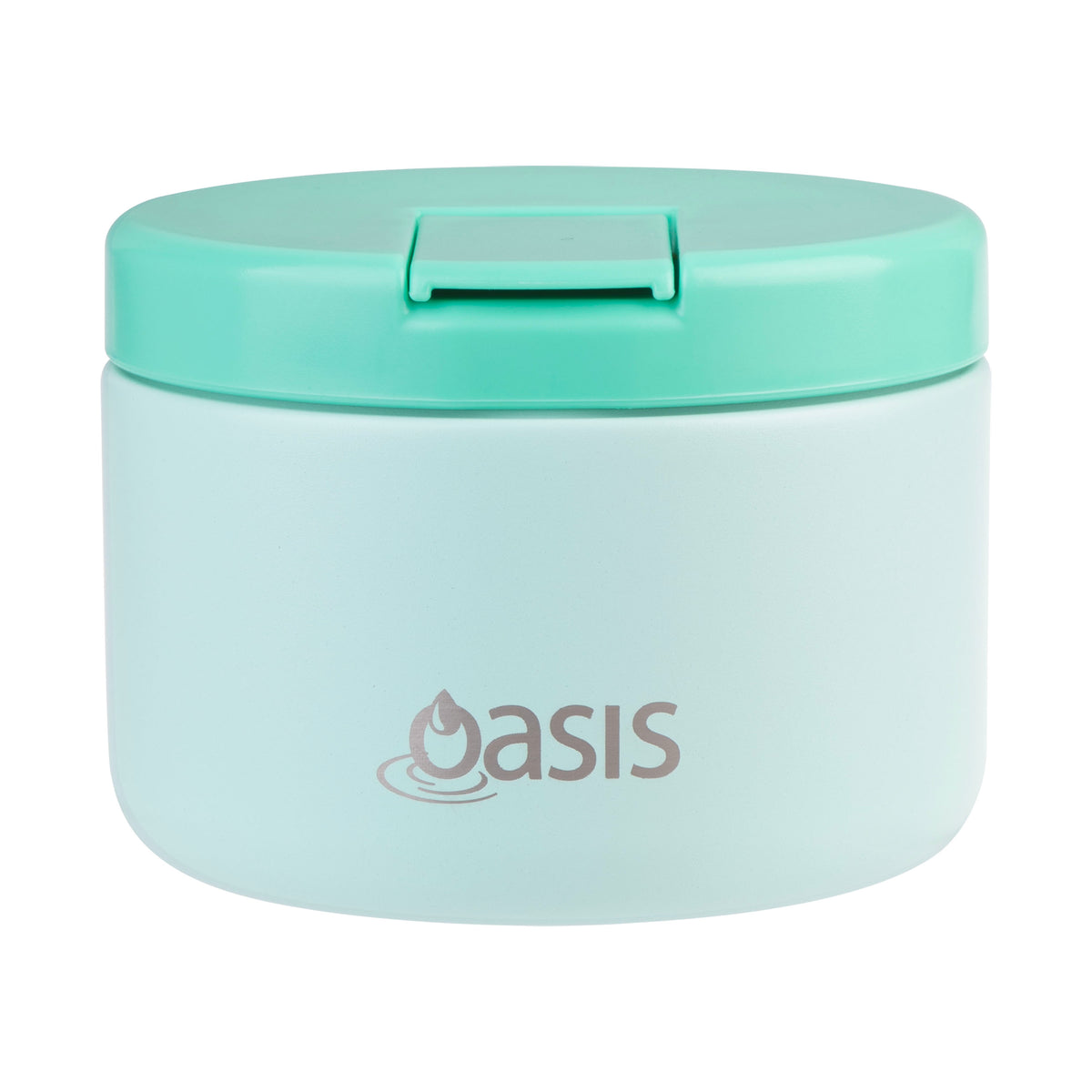 OASIS STAINLESS STEEL DOUBLE WALL INSULATED FOOD FLASK W/ QUICK RELEASE LID - 300ML -  Mint