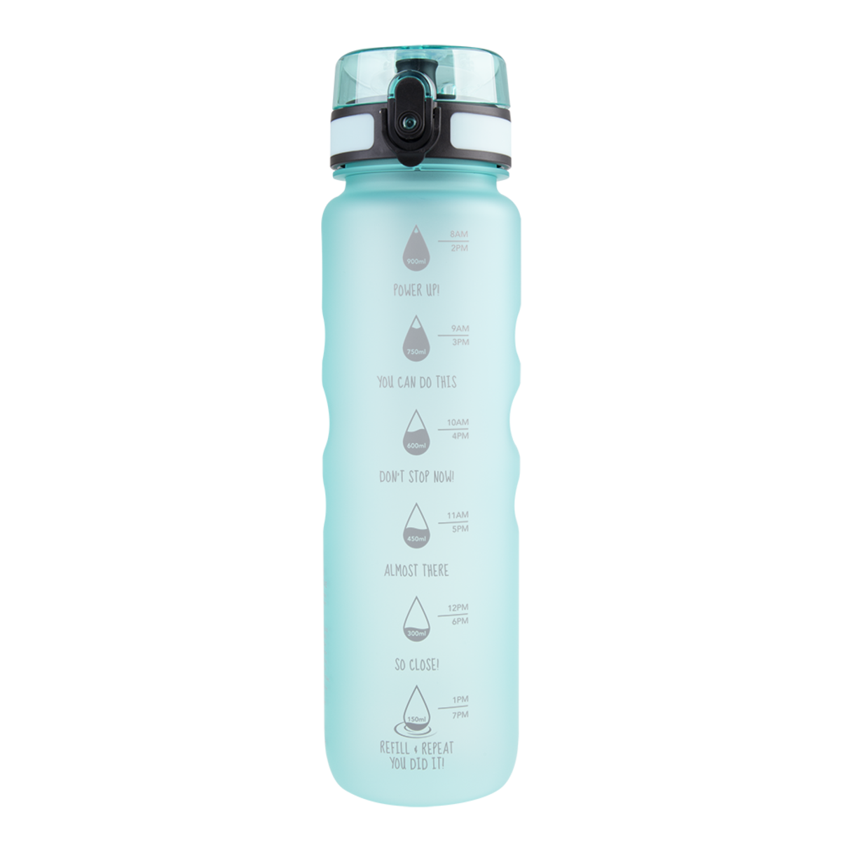 OASIS TRITAN MOTIVATIONAL SPORTS BOTTLE 1L - AQUA MARINE