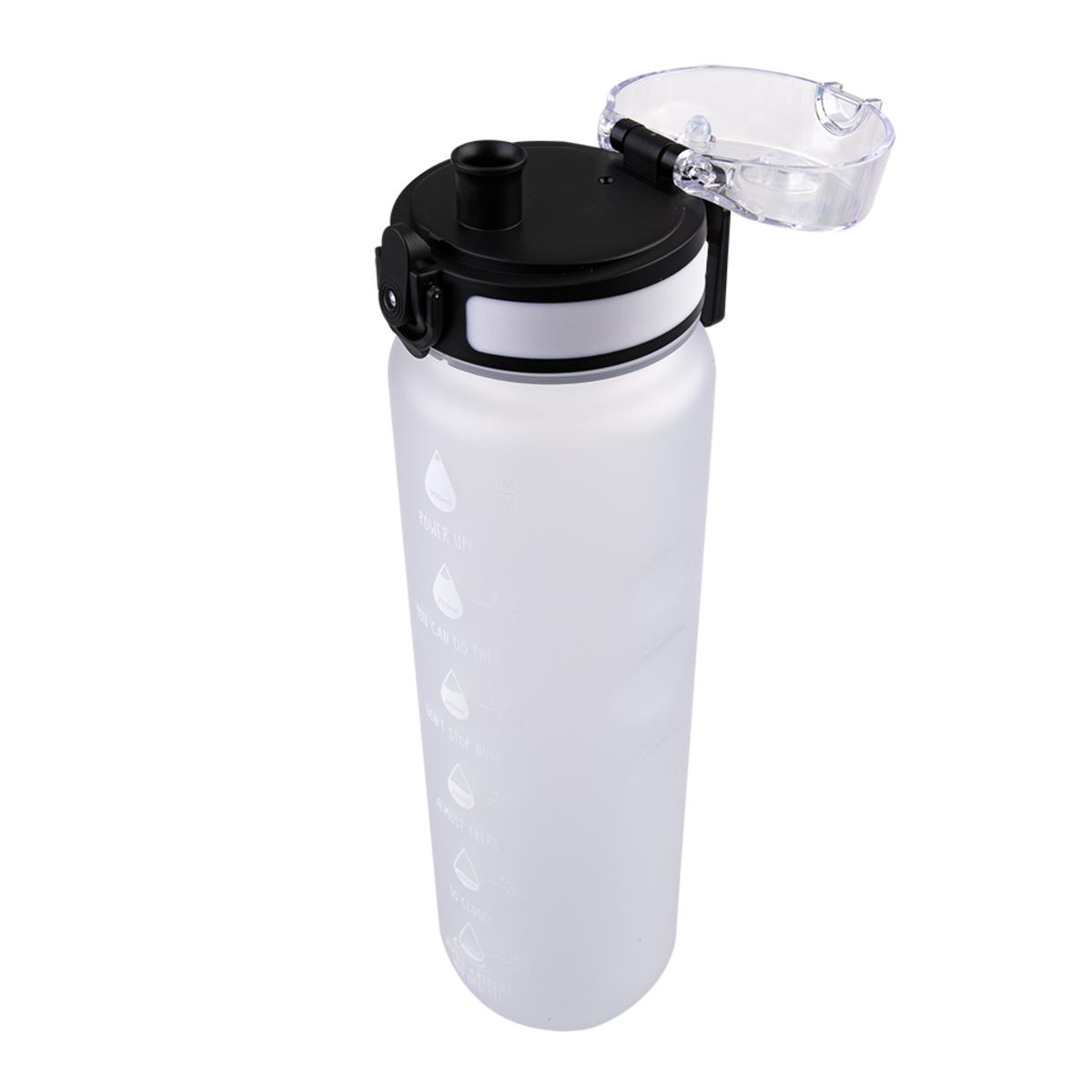 OASIS TRITAN MOTIVATIONAL SPORTS BOTTLE 1L -WHITE
