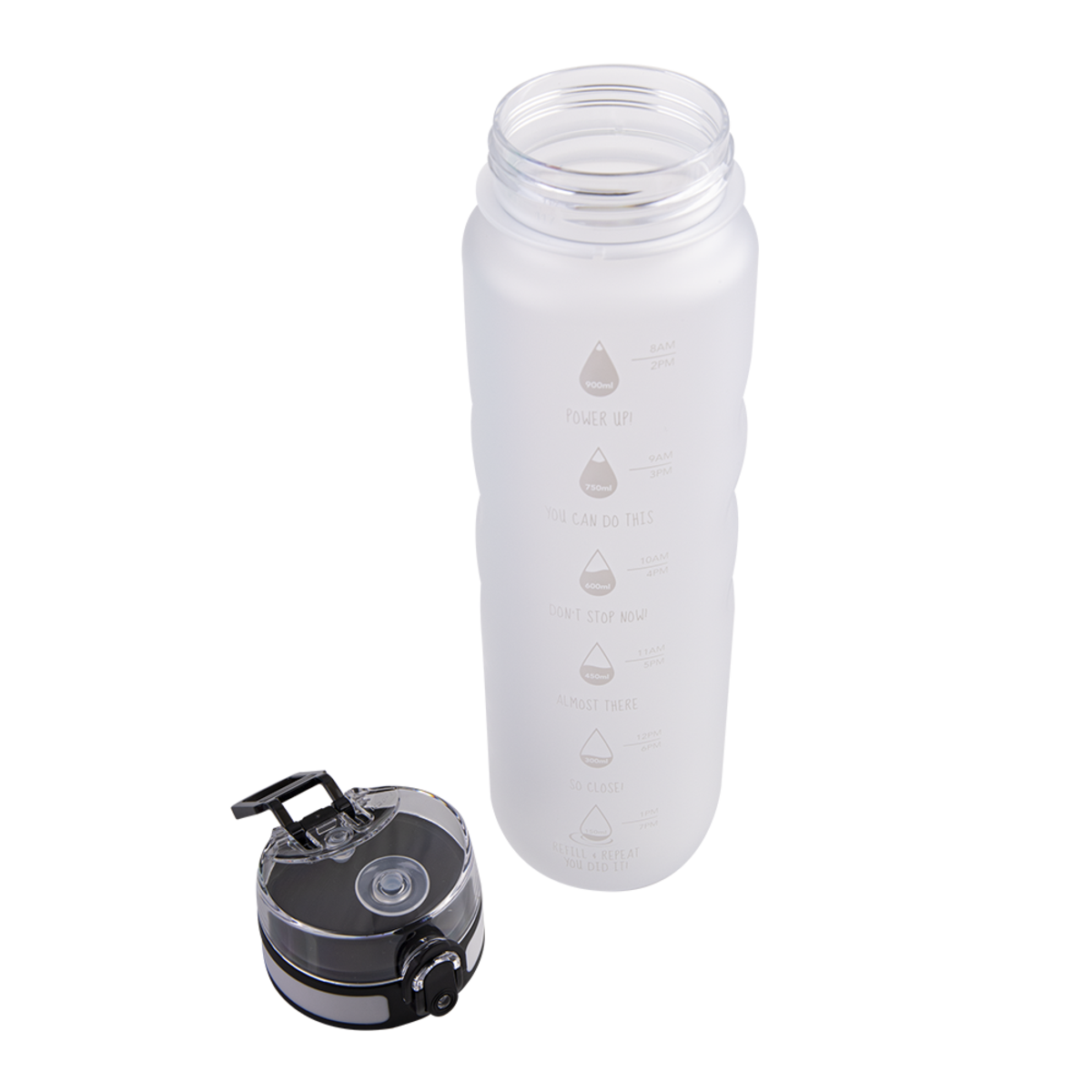 OASIS TRITAN MOTIVATIONAL SPORTS BOTTLE 1L -WHITE