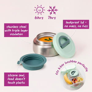 B.box Insulated Lunch Pod 265ml – Forest | Food Jar