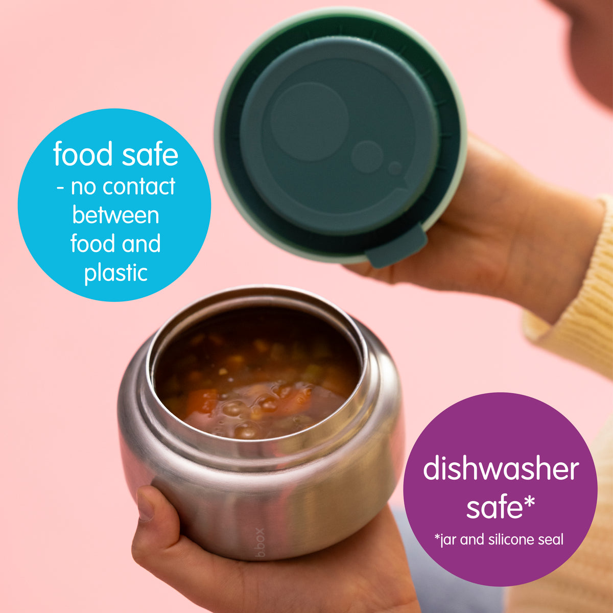 B.box Insulated Lunch Pod 265ml – Forest | Food Jar