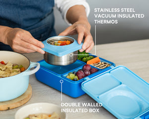 OMIE OMIEBOX HOT & COLD BENTO BOX - BLUE SKY by