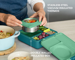 OMIE OMIEBOX HOT & COLD BENTO BOX - MEADOW