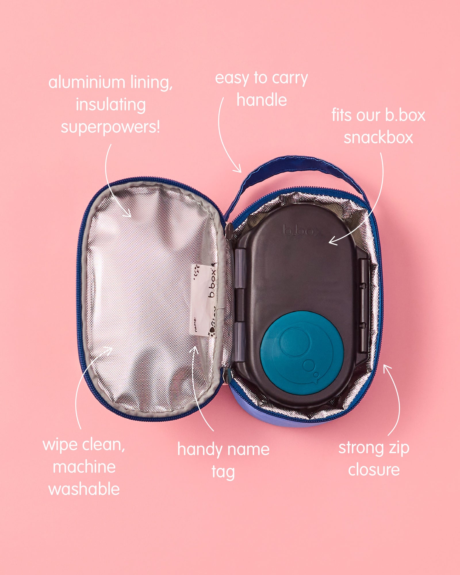 B.Box Insulated Snack Bag - Deep Blue