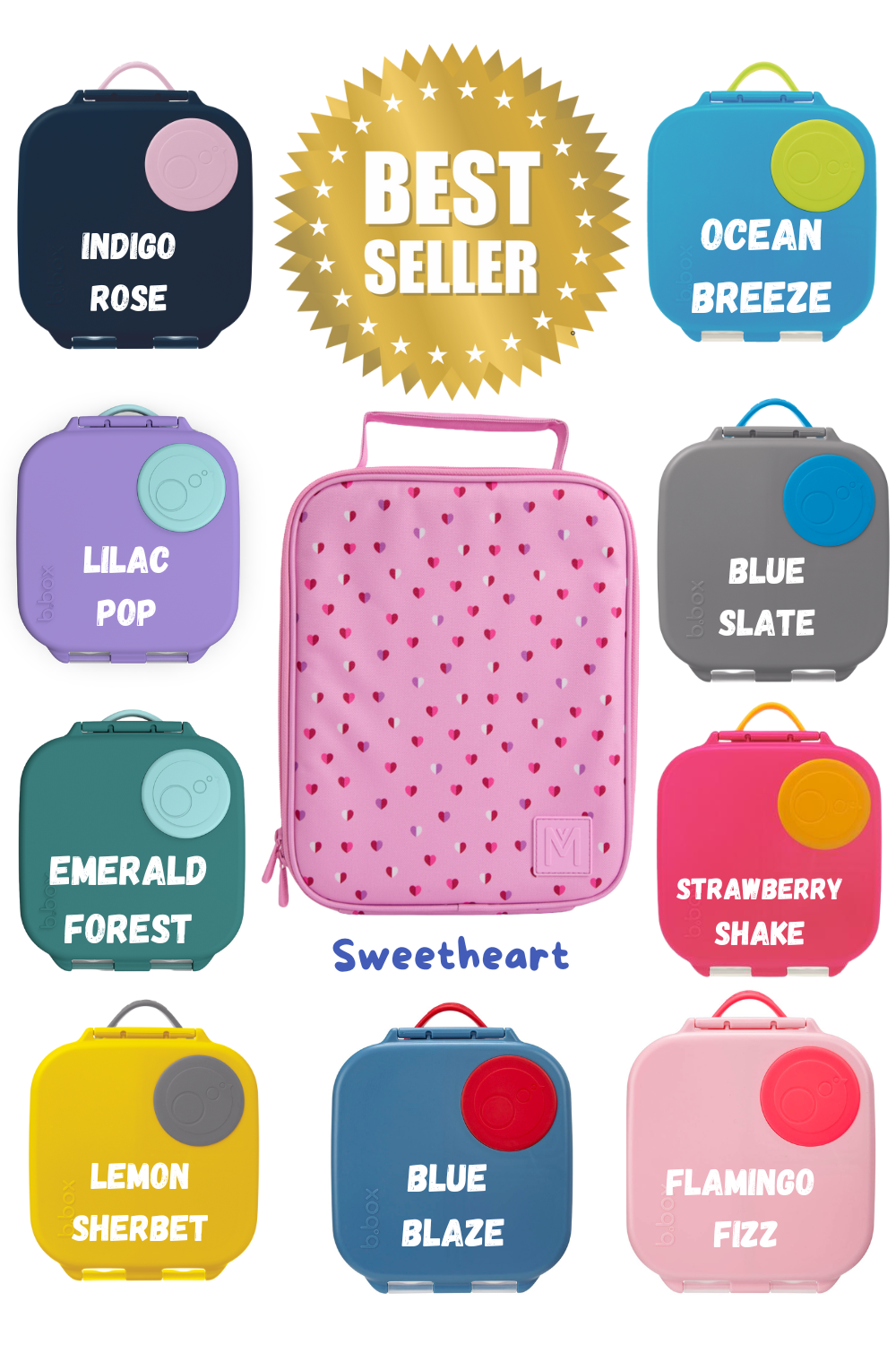 B.Box / Montiico Large and snack box bundle (NEW LARGER SIZE BAG)