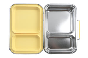 Ecococoon - BENTO BOX 2 - STAINLESS STEEL - Limoncello