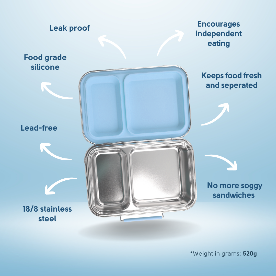 Ecococoon - BENTO BOX 2 - STAINLESS STEEL - Blueberry