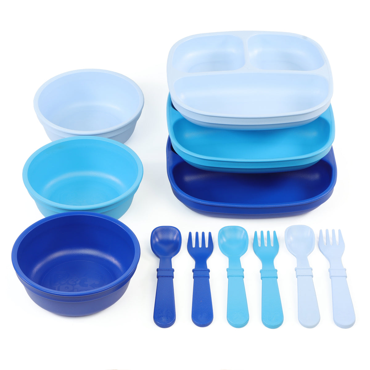 Re-play 3 Meals Bluesy Set (Navy, Sky Blue, Ice Blue)