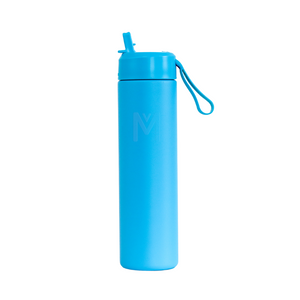 Montii.co Fusion 700ml Drink Bottle with Sipper Lid - Coastal