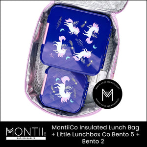 MontiiCo Large Insulated Lunch Bag - Galaxy LIMITED EDITION