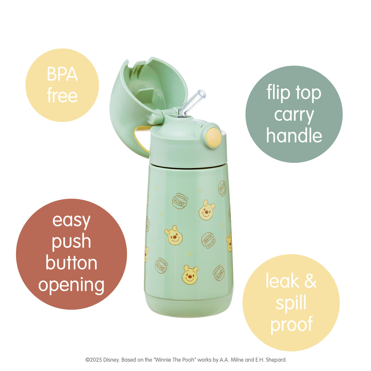 Bluey x b.box Insulated Drink Bottle – Disney Winnie The Poo