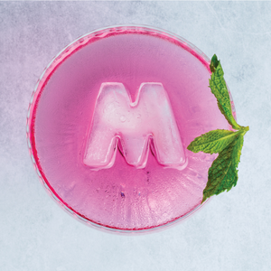 DrinksPlinks - Letter M (Limited edition pink tray)