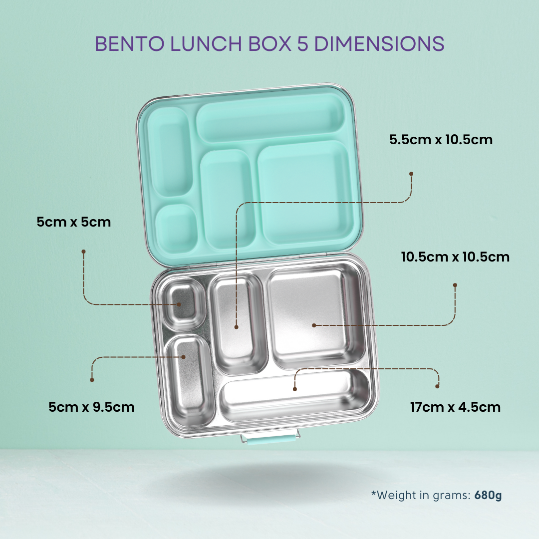 Ecococoon - Stainless Steel Bento 5 - Mint