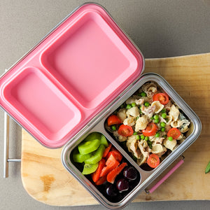 Ecococoon - BENTO BOX 2 - STAINLESS STEEL - Rose