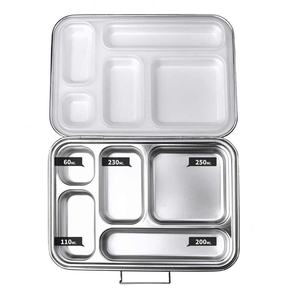 Ecococoon - Stainless Steel Bento 5 - White
