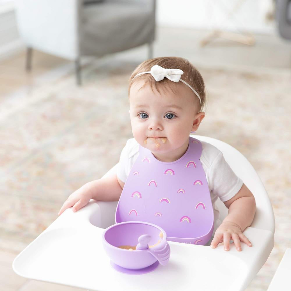 Bumkins Silicone Bib - Rainbows