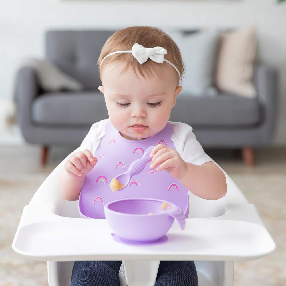 Bumkins Silicone Bib - Rainbows