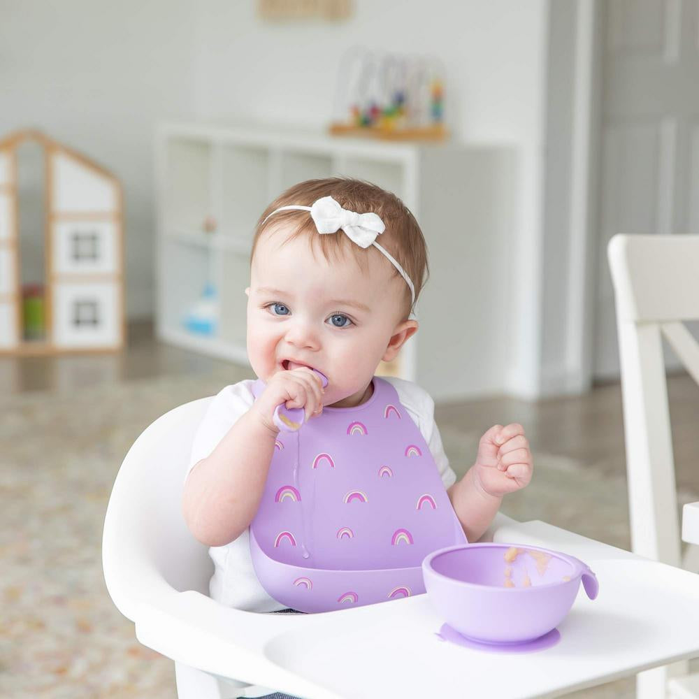 Bumkins Silicone Bib - Rainbows