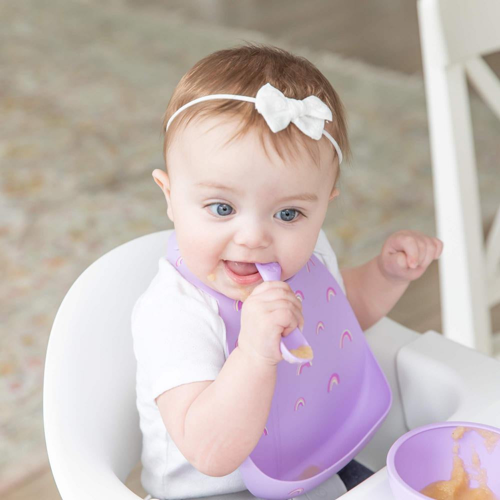 Bumkins Silicone Bib - Rainbows