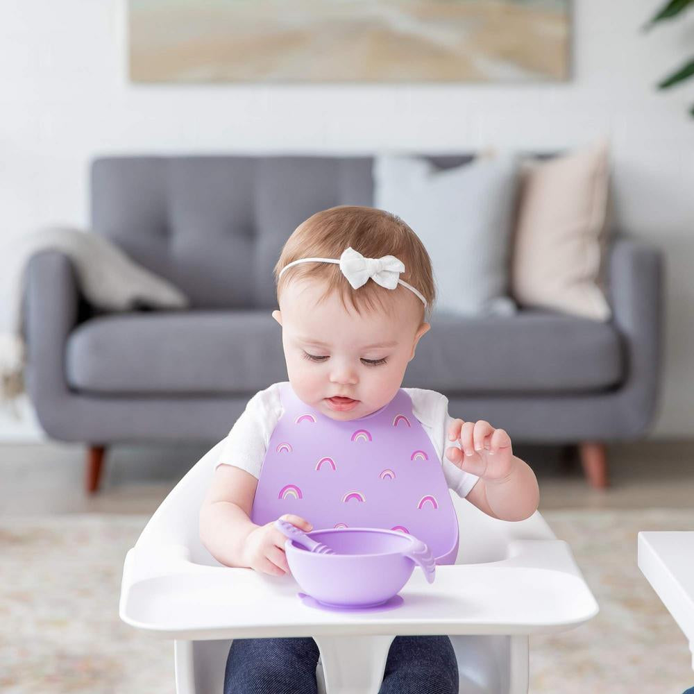 Bumkins Silicone Bib - Rainbows