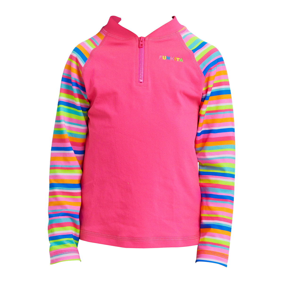 FUNKITA JOIN THE LINE  TODDLER GIRL&#39;S ZIPPY RASH VEST