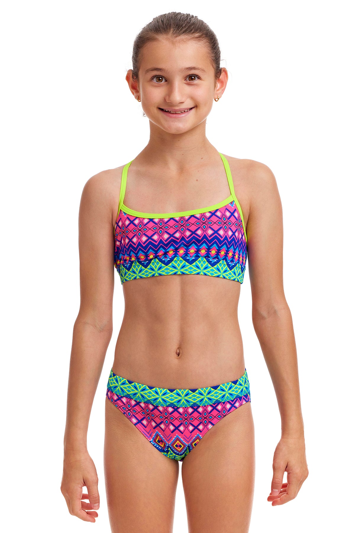 Girl&#39;s Swim Crop Top and Brief - Kris Kringle