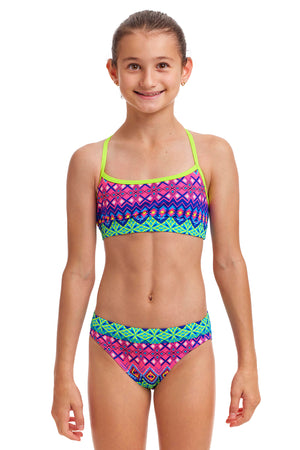 Girl's Swim Crop Top and Brief - Kris Kringle