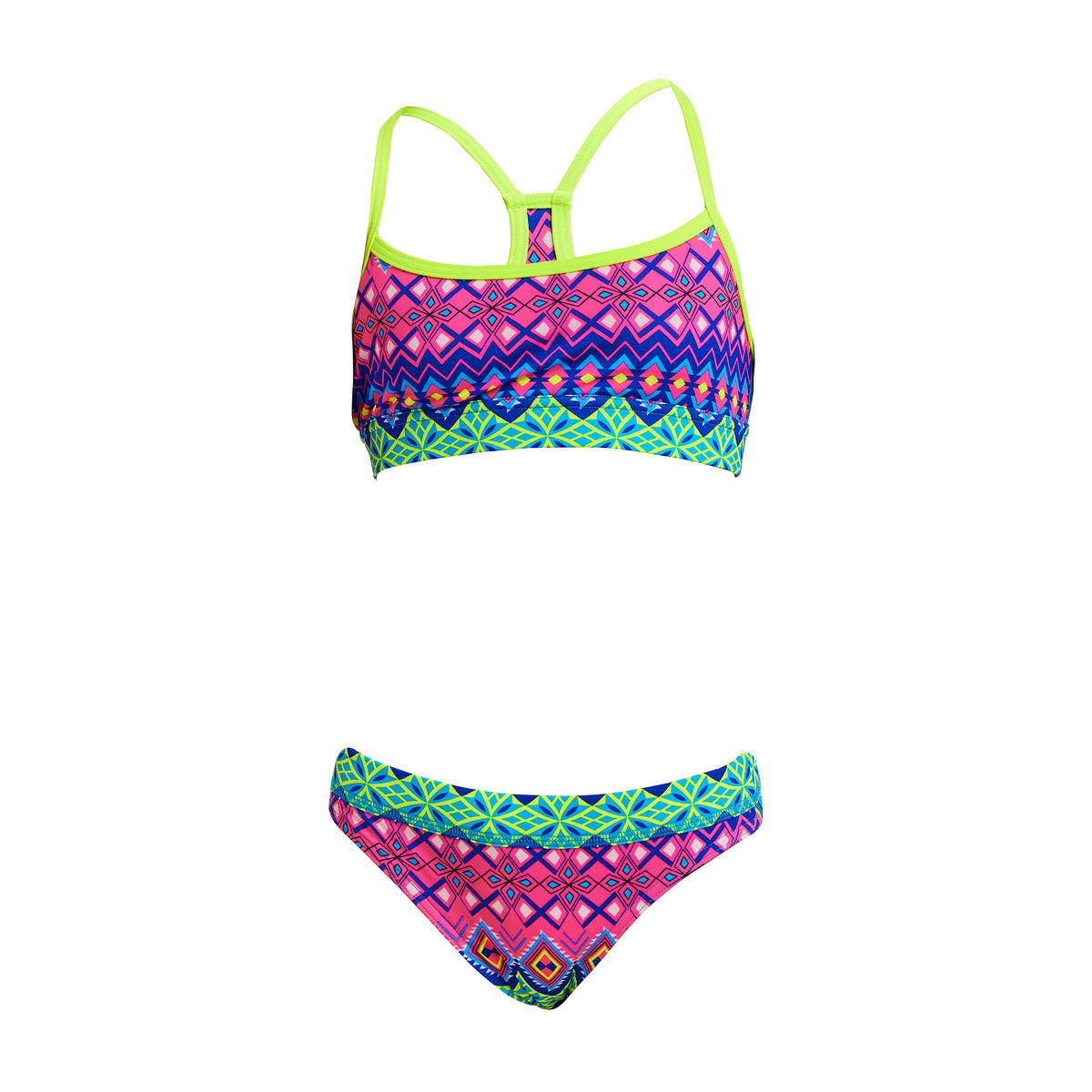 Girl&#39;s Swim Crop Top and Brief - Kris Kringle