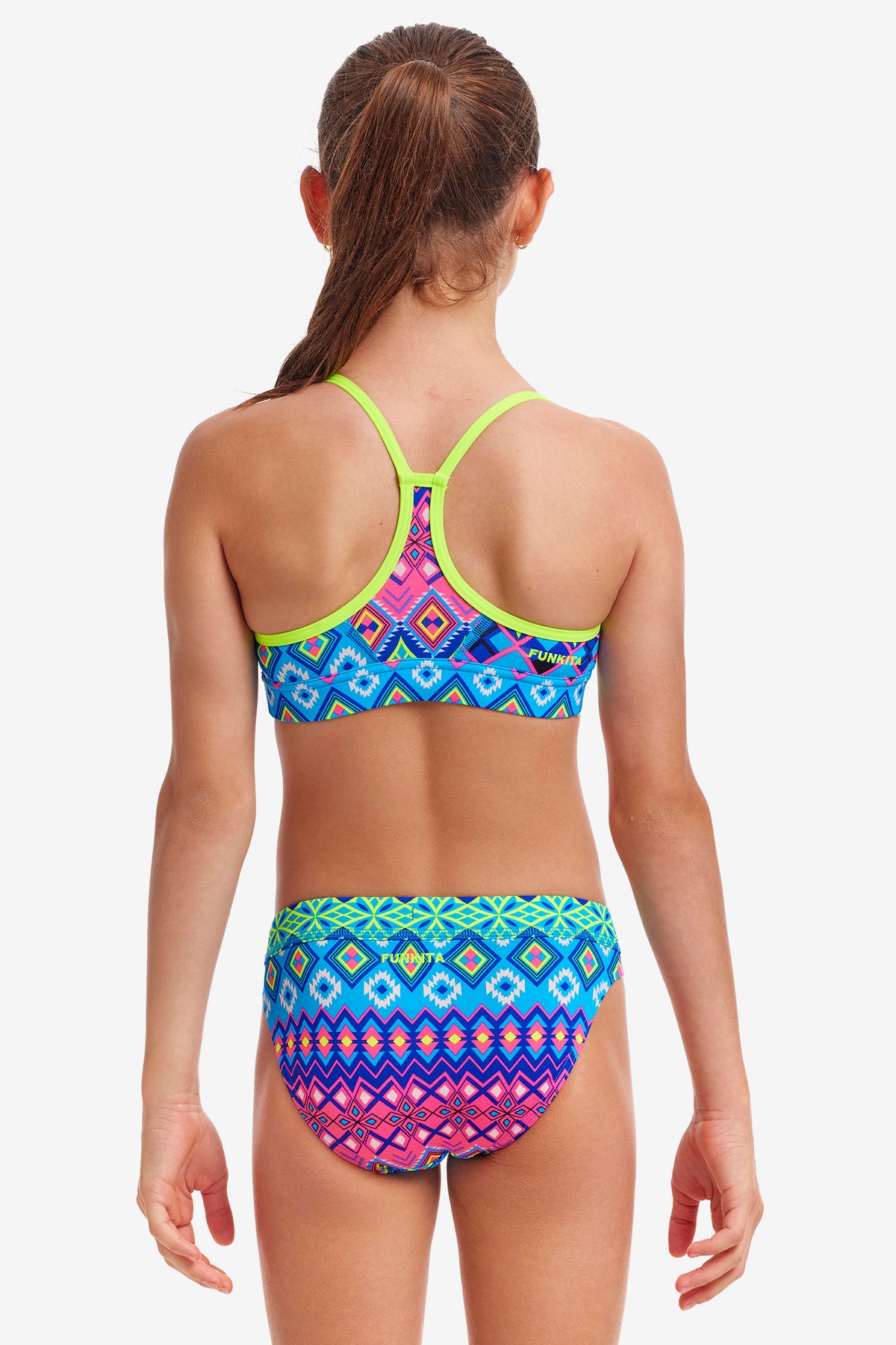 Girl&#39;s Swim Crop Top and Brief - Kris Kringle
