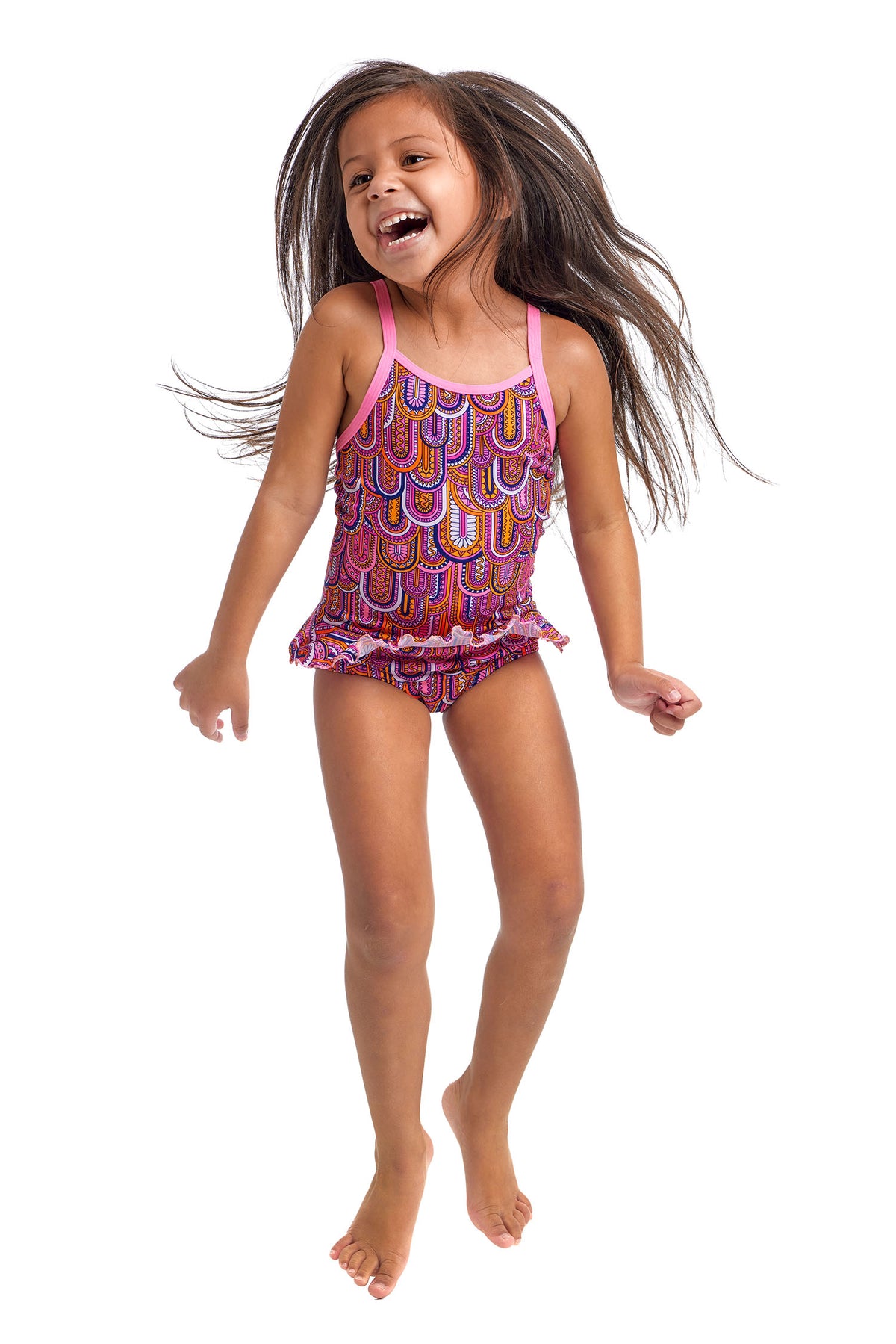 FUNKITA - LEARN TO FLY  TODDLER GIRL&#39;S BELTED FRILL ONE PIECE