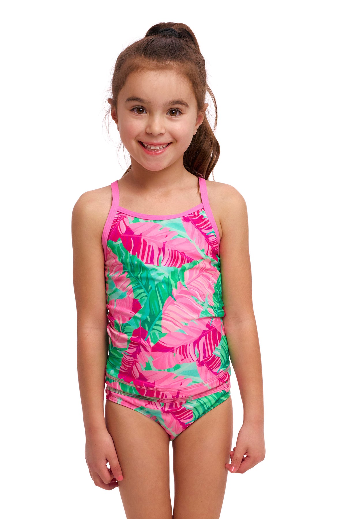 FUNKITA - TODDLER GIRLS Steady Swim Tankini and Brief - Tropic Palm