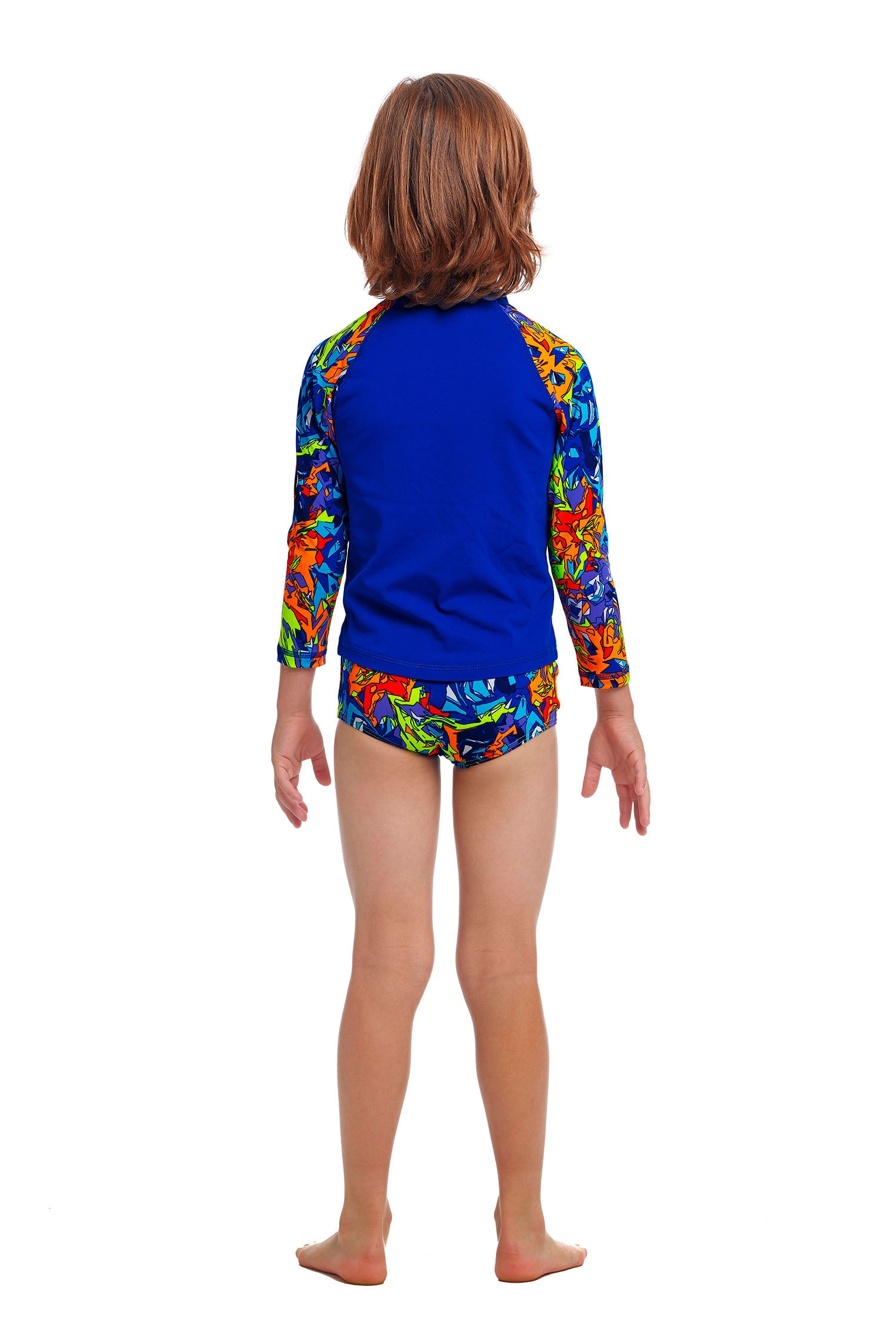 MIXED MESS  TODDLER BOY'S ZIPPY RASH VEST