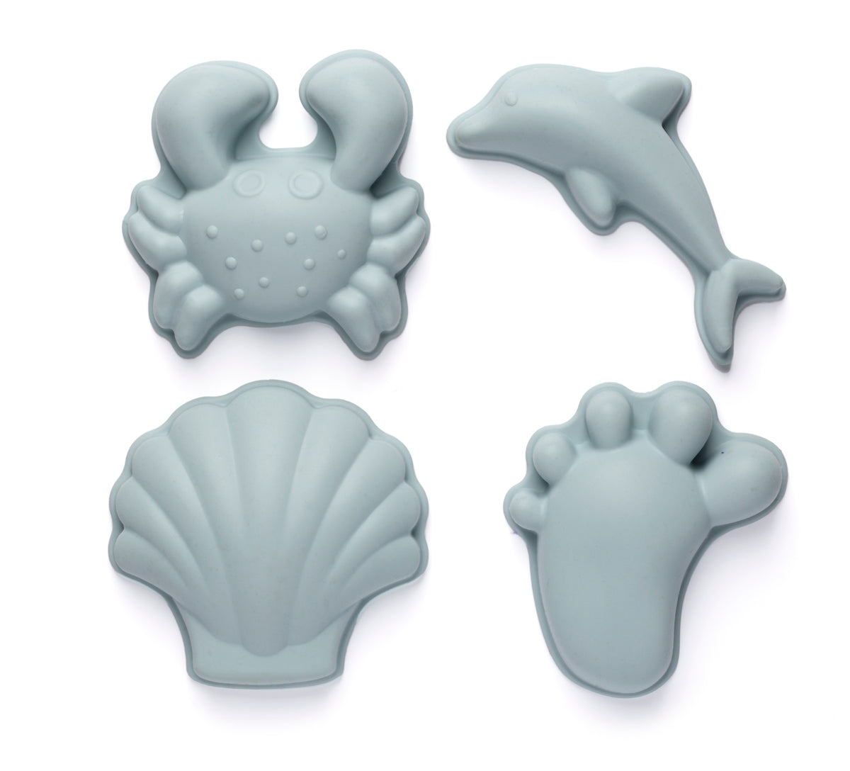 SILICONE MOULD SET OF 4 - Duck Egg Blue