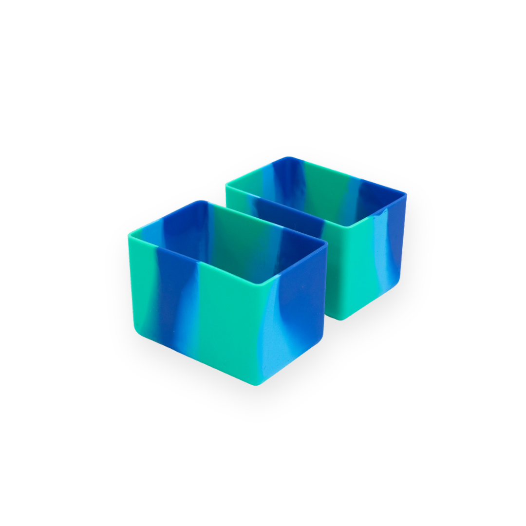 MontiiCo Feast Bento Cups Twin Pack - Coastal Marble