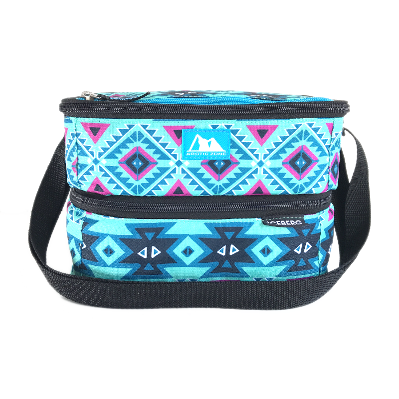 Arctic zone dual compartment lunch outlet bag