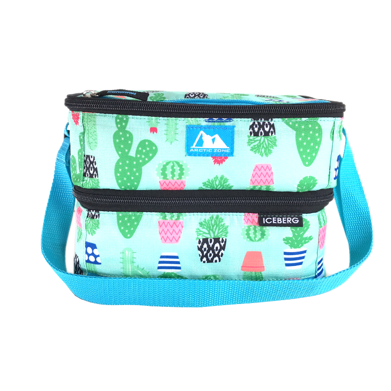 Arctic Zone Dual Lunch Bag - Cactus