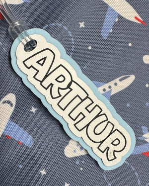 Large Personalised Laser Cut Bag Tag