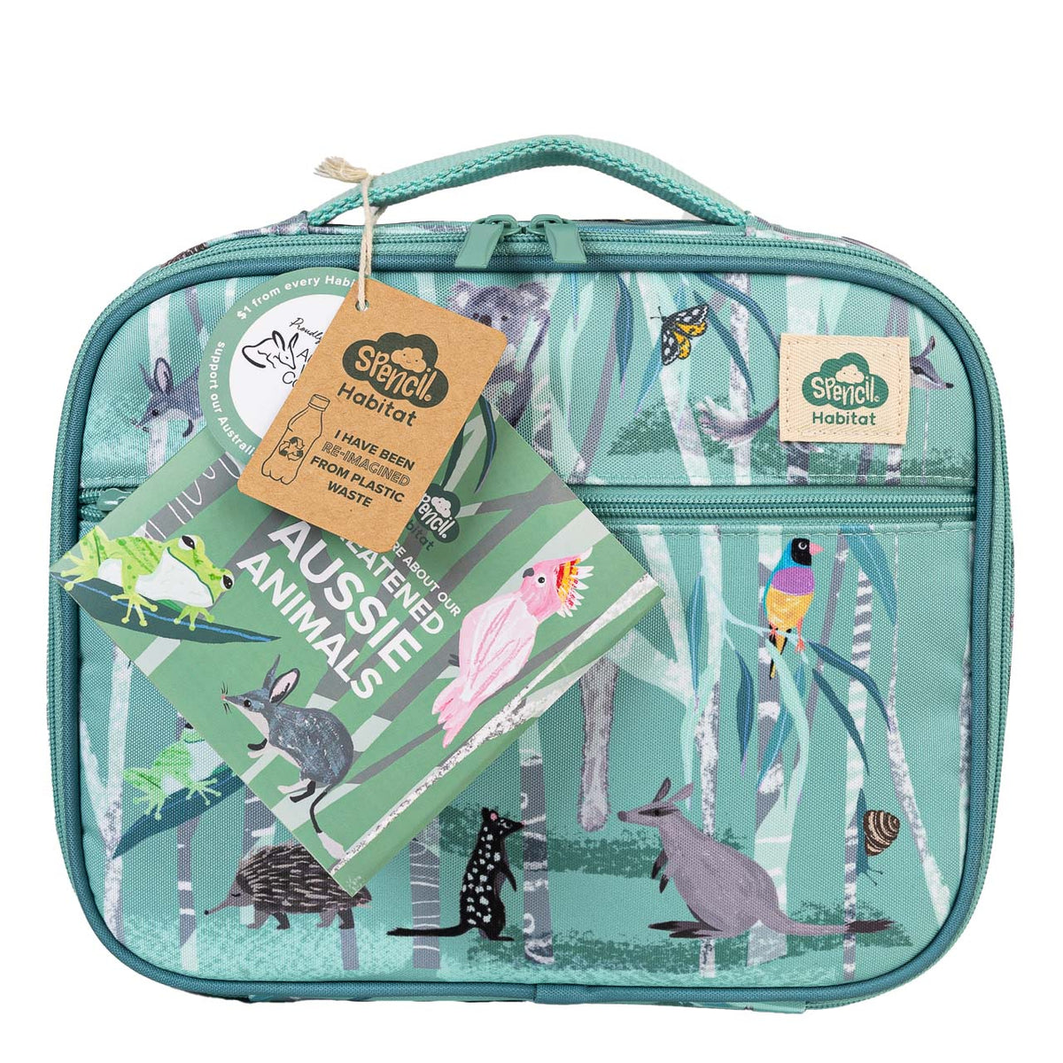 Spencil Big Cooler Lunch Bag + Chill Pack - Threatened Aussies